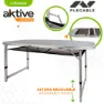 Aktive Height Adjus Folding Camping Table With Mesh Bord, Grey, One Size