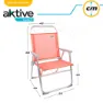 Aktive Hög Fällbar Strandstol I Aluminium unisex, Coral, One Size