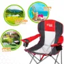 Aktive Hopfällbar Campingstol 60x58.5x98 Cm unisex, Red / black, One Size