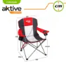Aktive Hopfällbar Campingstol 60x58.5x98 Cm unisex, Red / black, One Size