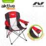 Aktive Hopfällbar Campingstol 60x58.5x98 Cm unisex, Red / black, One Size