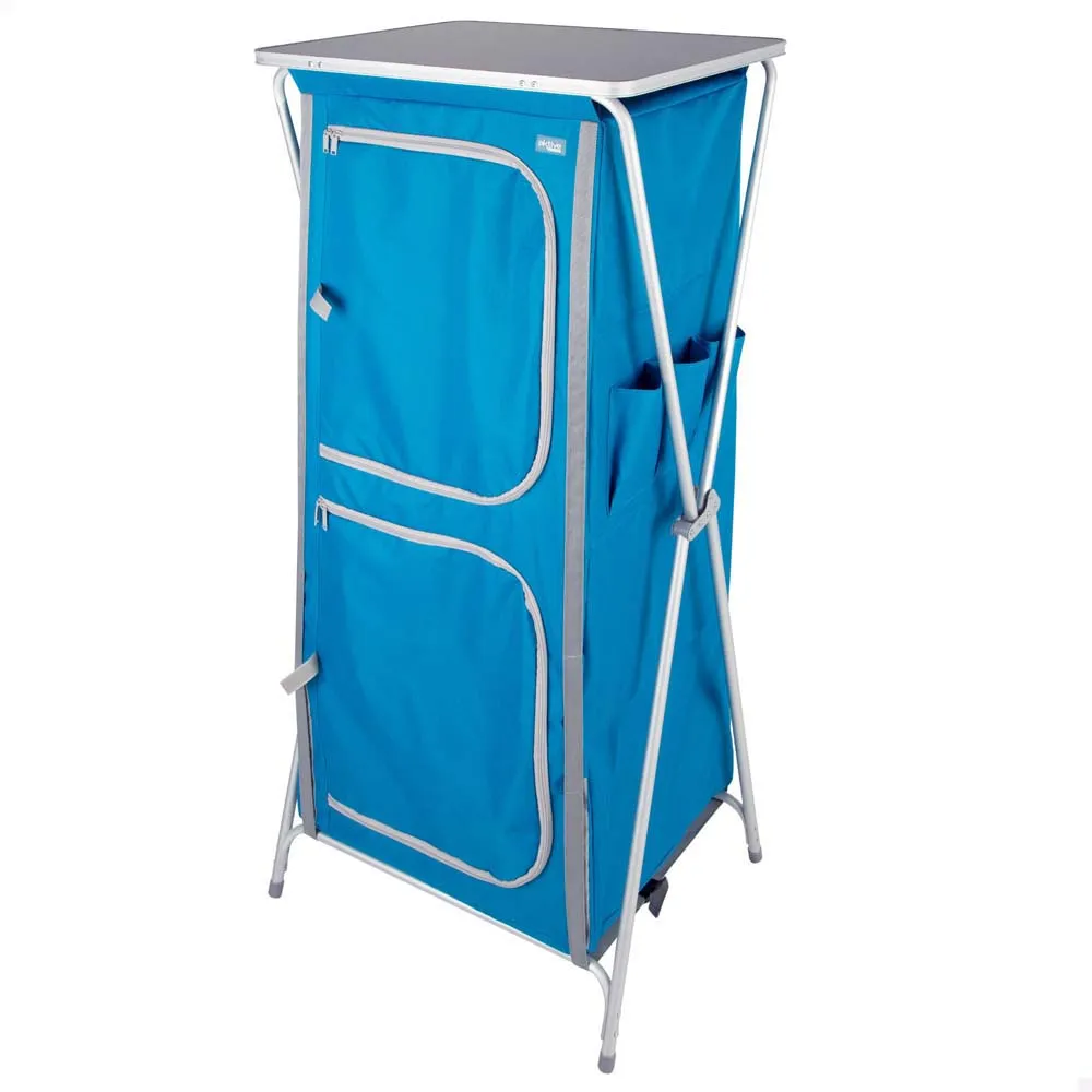 Aktive Hopfällbar Garderob Med 4 Nivåer 62x53x140 Cm, Blue, One Size