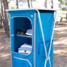 Aktive Hopfällbar Garderob Med 4 Nivåer 62x53x140 Cm, Blue, One Size