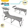 Aktive Hopfällbar Solsäng Med Parasoll Och Dyna Refurbished unisex, Grey / black, One Size