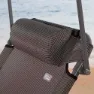 Aktive Hopfällbar Solstol Med Parasoll, Grey, 193 x 53 x 30cm
