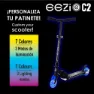 Aktive Hopfällbar Sparkcykel Med Ljus, Black / blue, One Size