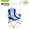 Aktive Hopfällbar Sportstol 60x58.5x98 Cm unisex, Blue / white, One Size