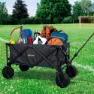 Aktive Hopfällbar Vagn Med Hjul För Sand 50kg unisex, Navy / black, 91 x 56 x 49cm