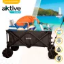 Aktive Hopfällbar Vagn Med Hjul För Sand 50kg unisex, Navy / black, 91 x 56 x 49cm