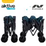 Aktive Hopfällbar Vagn Med Hjul För Sand 50kg unisex, Navy / black, 91 x 56 x 49cm