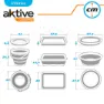 Aktive Hopfällbart Campingkit, Grey, One Size