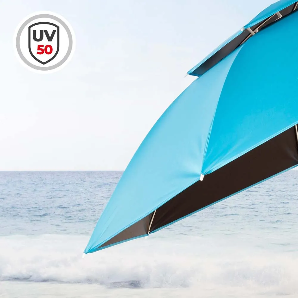 Aktive Hopfällbart Strandparasoll Med Uv50 200 Cm unisex, Blue, One Size Aktive Hopfällbart Strandparasoll Med Uv50 200 Cm unisex, Blue, One Size