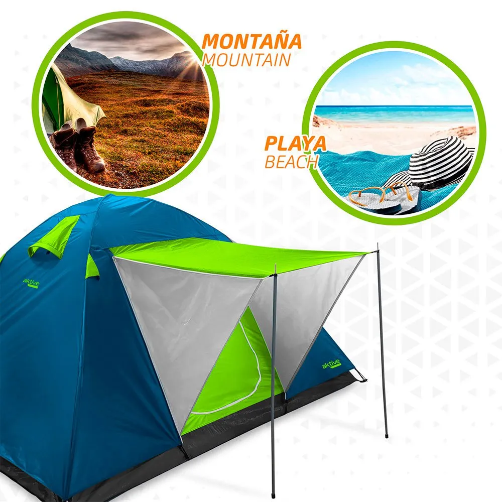 Aktive Iglu Tält, Blue / green, 4 Platser