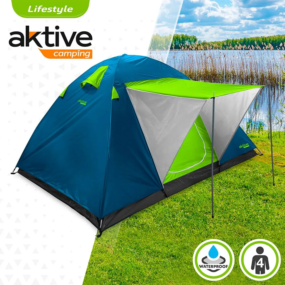 Aktive Iglu Tält, Blue / green, 4 Platser