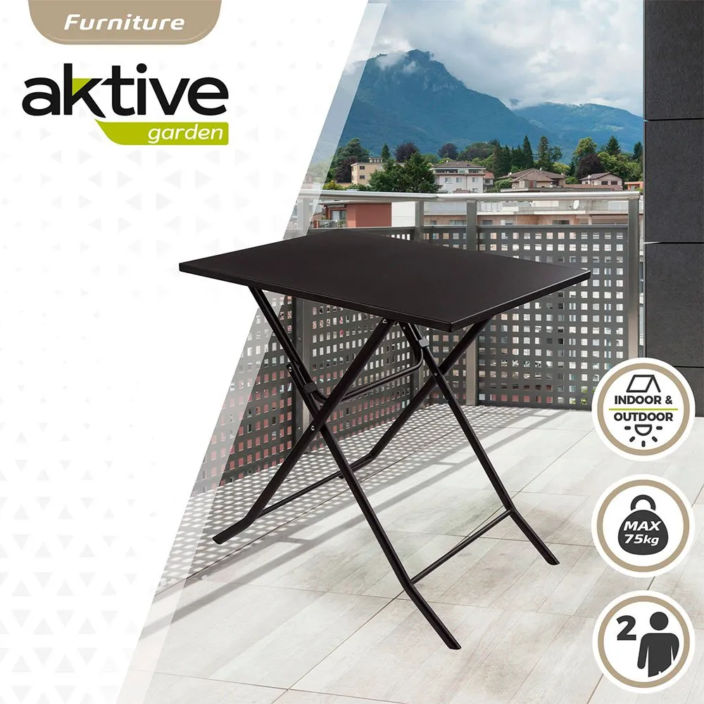 Aktive Jardin Metal 70x50x70 Cm Fällbord Refurbished unisex, Black, One Size Aktive Jardin Metal 70x50x70 Cm Fällbord Refurbished unisex, Black, One Size