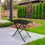Aktive Jardin Metal 70x50x70 Cm Fällbord Refurbished unisex, Black, One Size