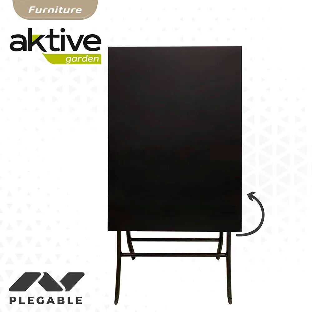 Aktive Jardin Metal 70x50x70 Cm Fällbord unisex, Black, One Size Aktive Jardin Metal 70x50x70 Cm Fällbord unisex, Black, One Size