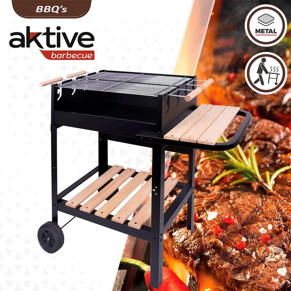 Aktive Kolgrill 100.5x40x88.5 Cm unisex, Black, One Size