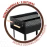 Aktive Kolgrill 100.5x40x88.5 Cm unisex, Black, One Size