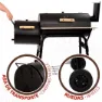 Aktive Kolgrill 106x61x106 Cm unisex, Black, One Size