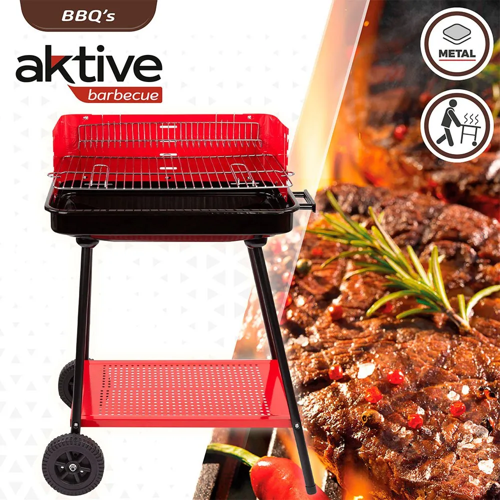 Aktive Kolgrill 66x44x85 Cm unisex, Black, One Size