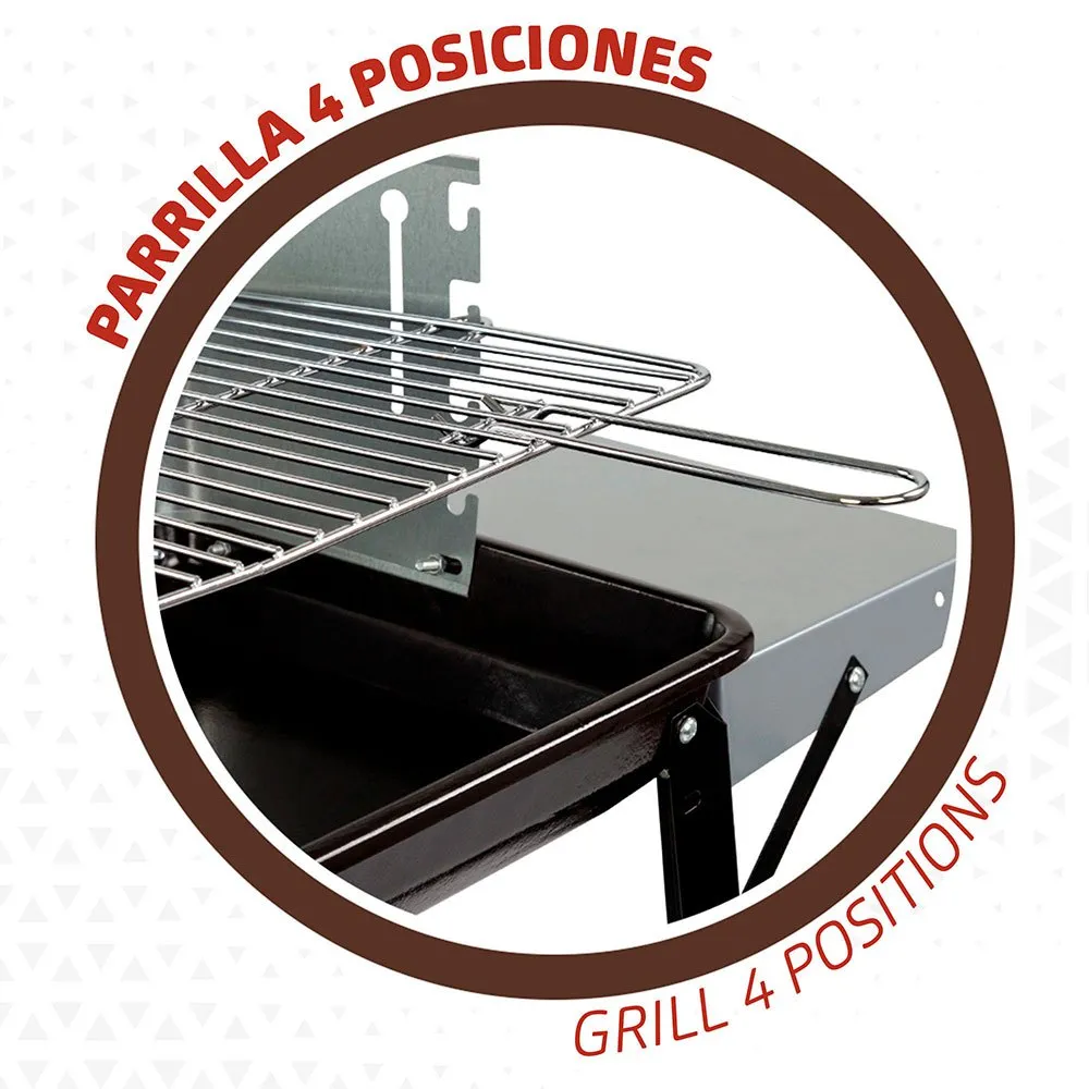 Aktive Kolgrill 90x32x85 Cm unisex, Black, One Size Aktive Kolgrill 90x32x85 Cm unisex, Black, One Size