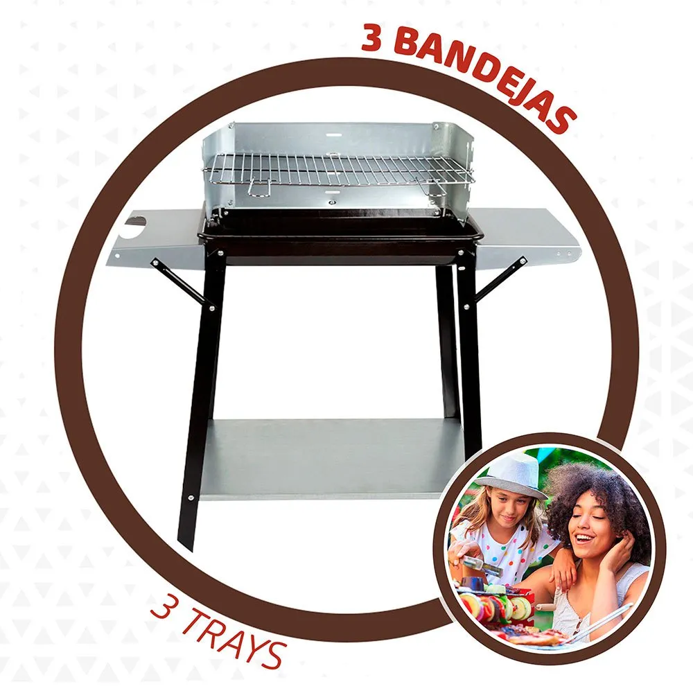 Aktive Kolgrill 90x32x85 Cm unisex, Black, One Size Aktive Kolgrill 90x32x85 Cm unisex, Black, One Size