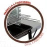 Aktive Kolgrill 90x32x85 Cm unisex, Black, One Size