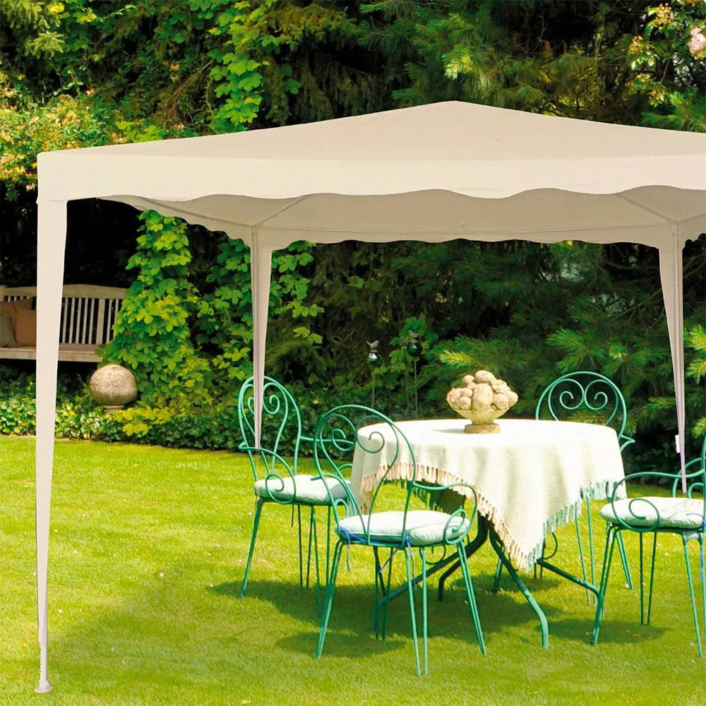 Aktive Kvadratisk Lusthus 300x300x240 Cm unisex, Beige, One Size
