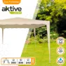 Aktive Kvadratisk Lusthus 300x300x240 Cm unisex, Beige, One Size