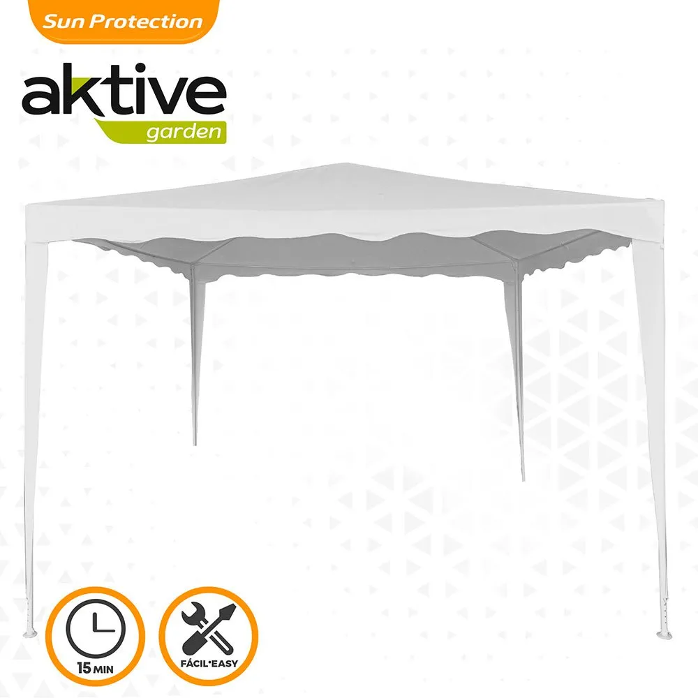 Aktive Kvadratisk Lusthus 300x300x250 Cm unisex, White, One Size Aktive Kvadratisk Lusthus 300x300x250 Cm unisex, White, One Size