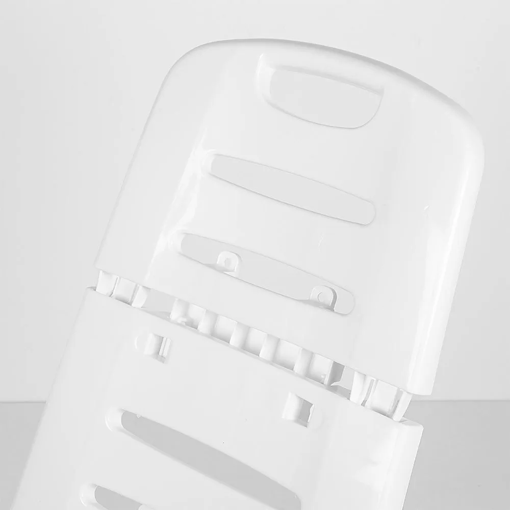 Aktive Låg Fällbar Stol I Aluminium Med Hjul unisex, White / grey, 101 x 41 x 42cm