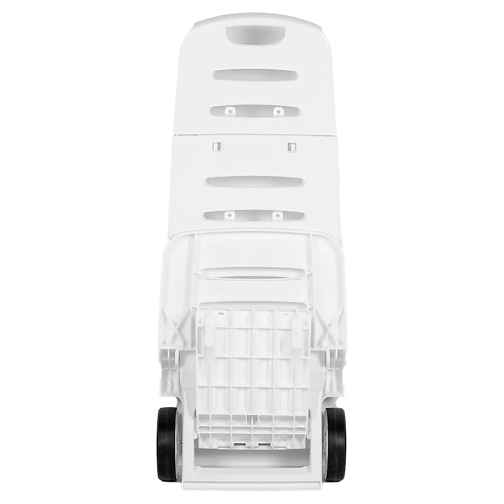 Aktive Låg Fällbar Stol I Aluminium Med Hjul unisex, White / grey, 101 x 41 x 42cm