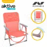 Aktive Låg Fällbar Strandstol I Aluminium unisex, Coral, One Size