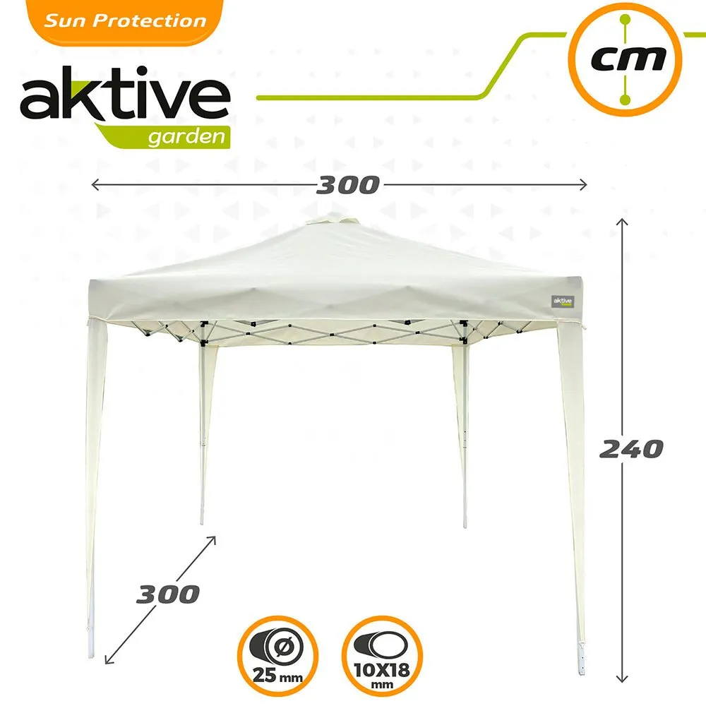 Aktive Max Air Hopfällbart Partytält Med Skorstensventilation unisex, Beige, One Size Aktive Max Air Hopfällbart Partytält Med Skorstensventilation unisex, Beige, One Size