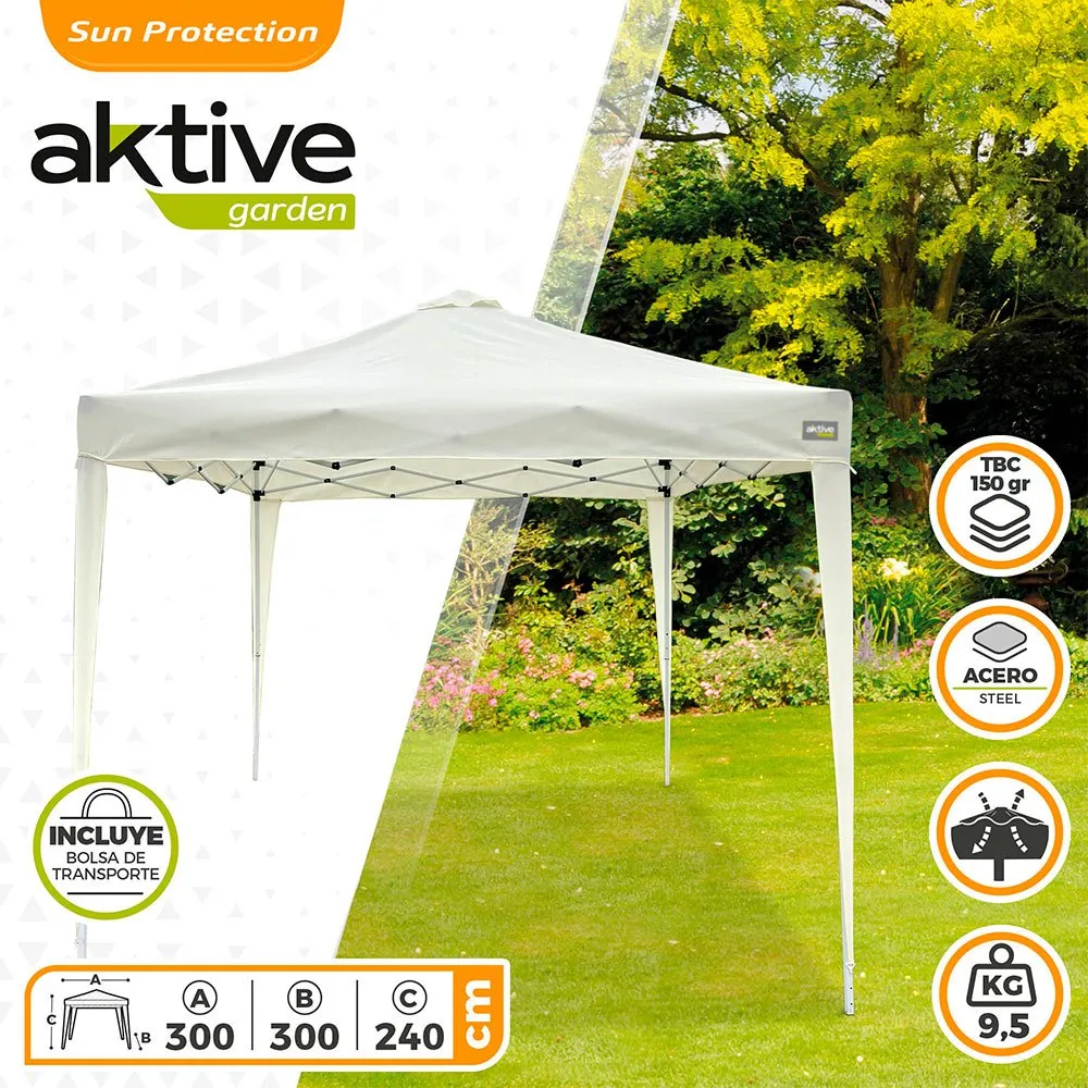 Aktive Max Air Hopfällbart Partytält Med Skorstensventilation unisex, Beige, One Size Aktive Max Air Hopfällbart Partytält Med Skorstensventilation unisex, Beige, One Size