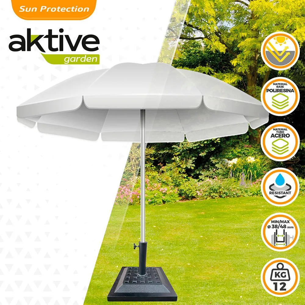 Aktive Parasolfot I Polyresin För Fyrkantig Parasoll unisex, Black, One Size