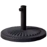 Aktive Parasoll Med Rund Bas I Polyresin 38-48 Mm unisex, Black, 49 x 33cm