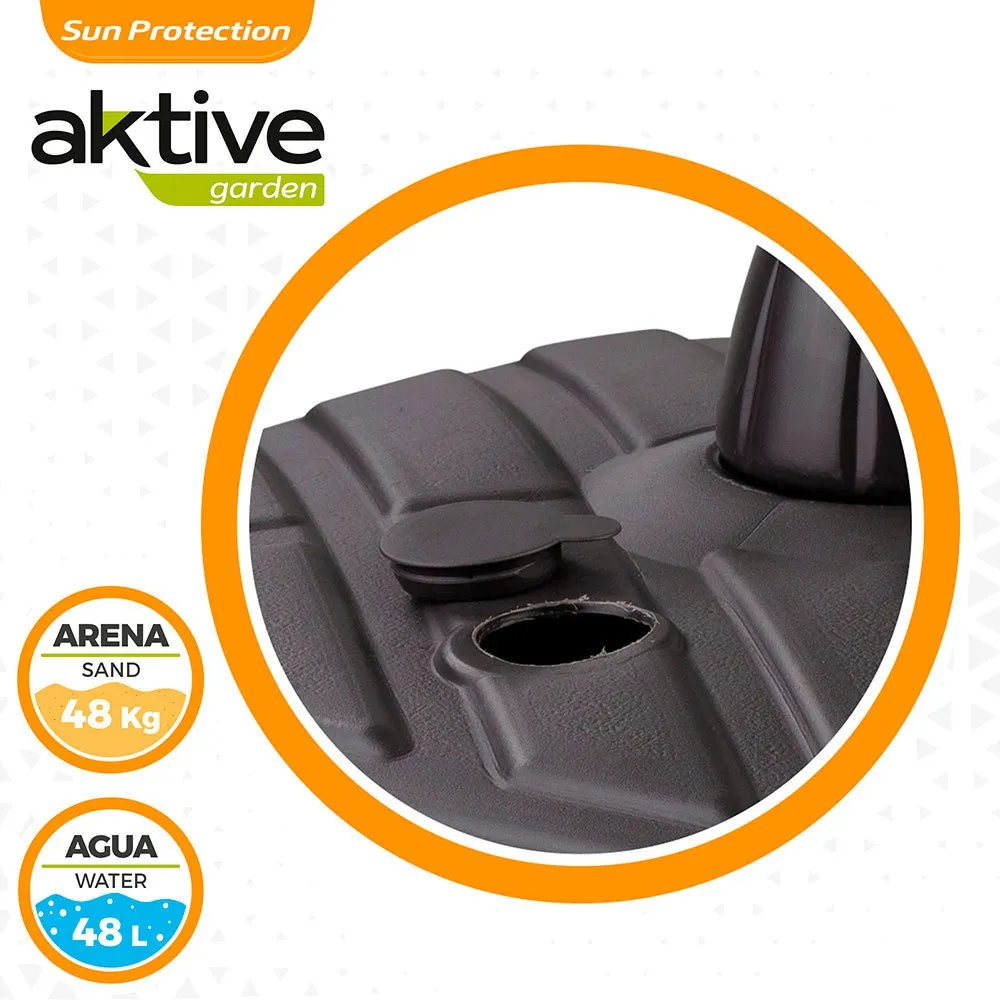 Aktive -parasollfot 42kg 57x56x40 Cm unisex, Black, One Size