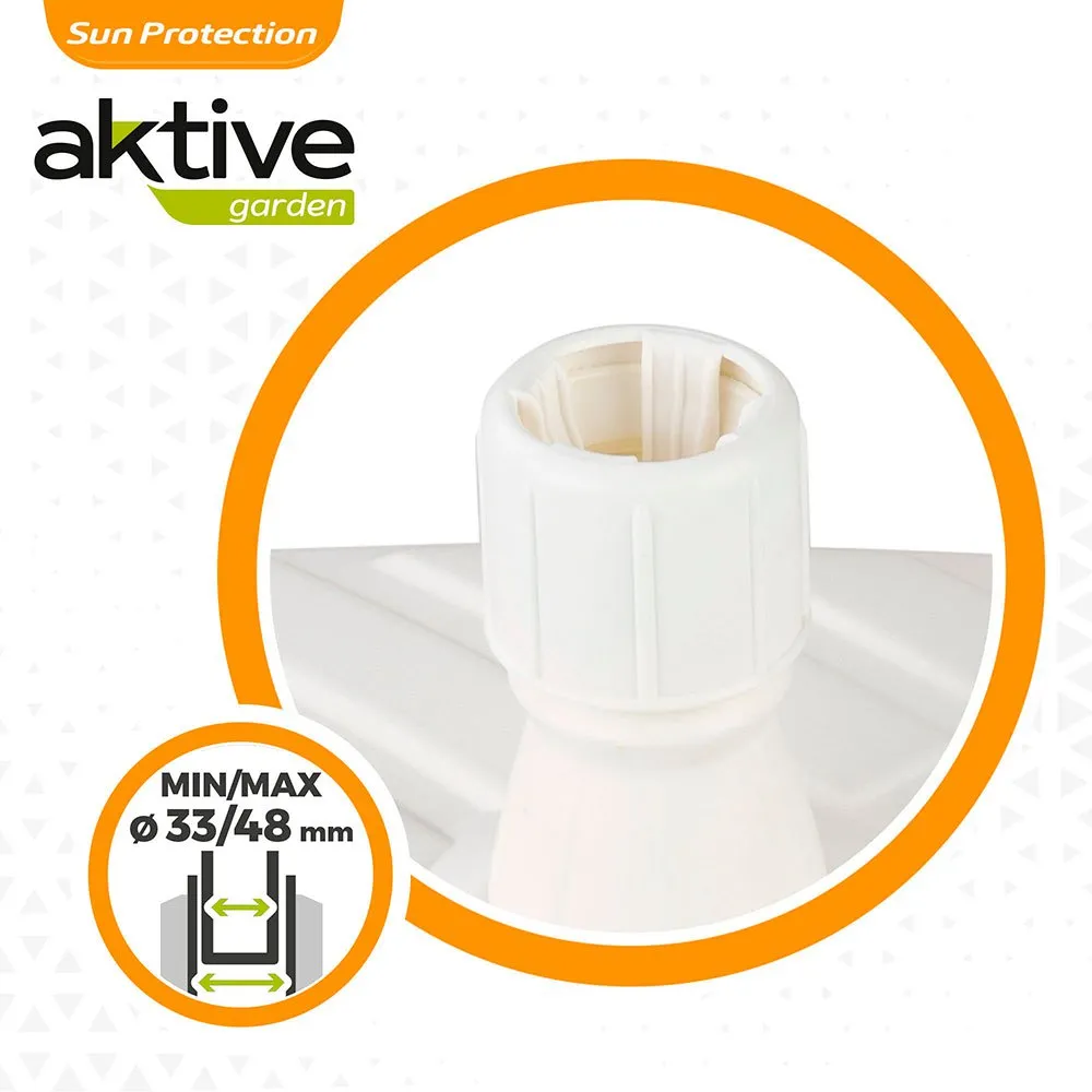 Aktive -parasollfot 48kg 56x56x40 Cm unisex, White, One Size