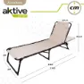 Aktive Polyester Solstolar 59x190x30 Cm unisex, Cream, One Size