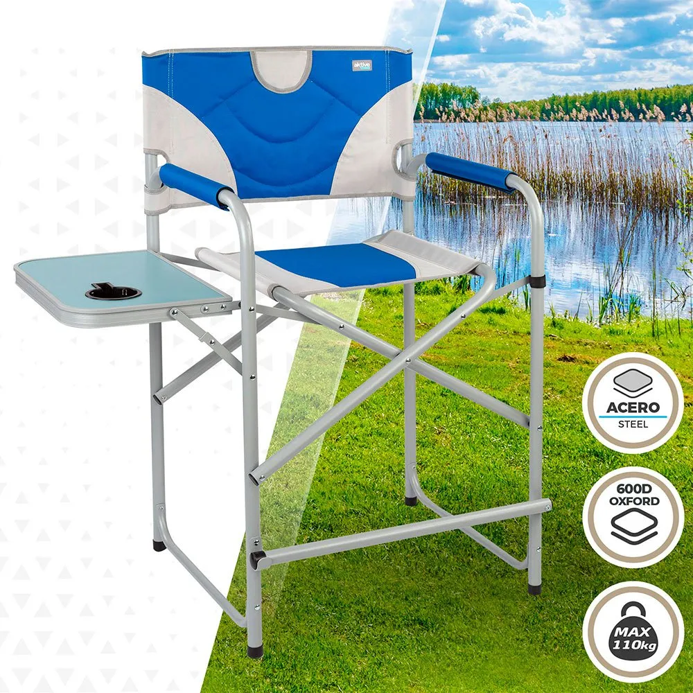 Aktive Regissörsstol Xl unisex, Blue / white, 60 x 57 x 103cm