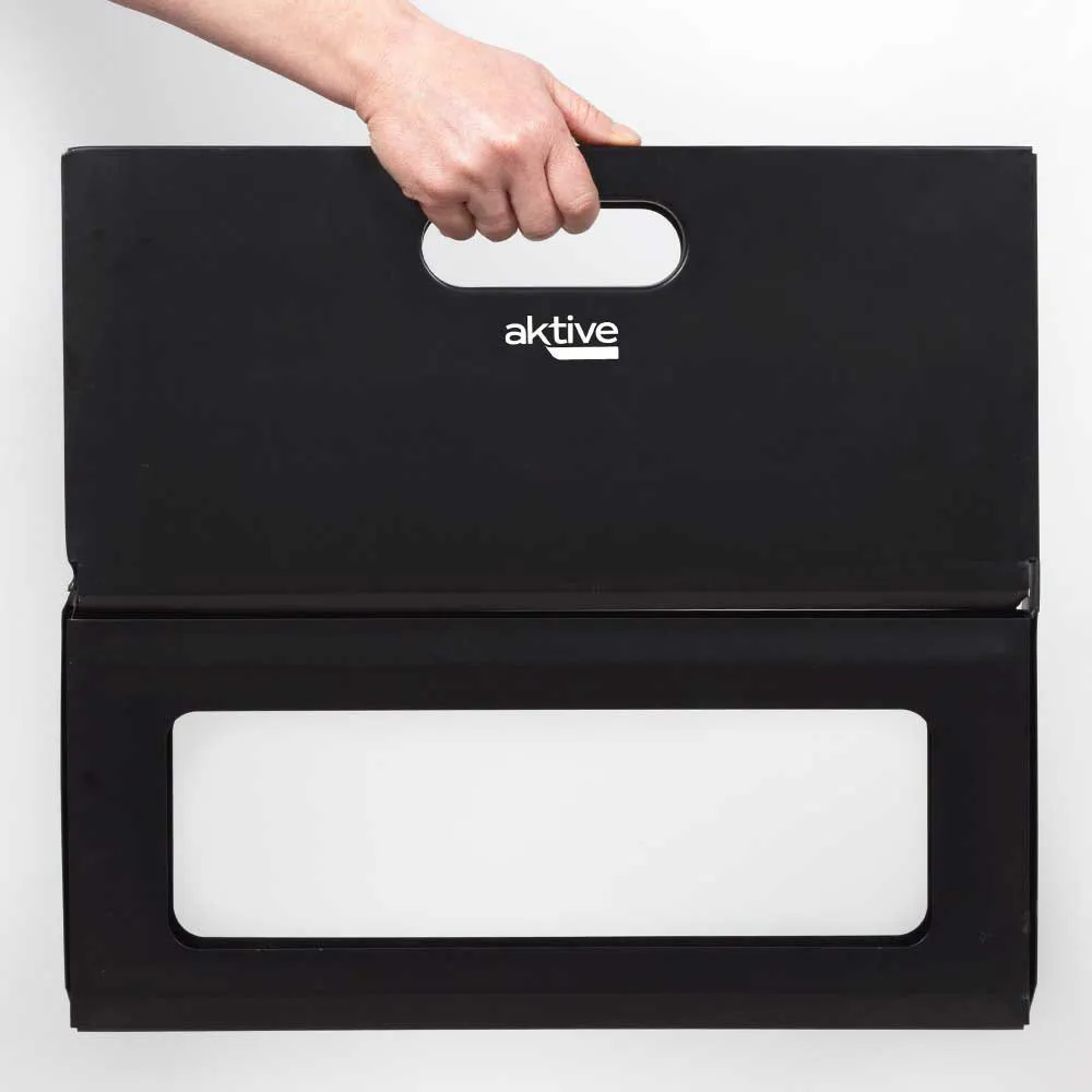 Aktive Rektangulär Bärbar Hopfällbar Grill Refurbished unisex, Black, 45 x 30cm