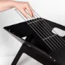 Aktive Rektangulär Bärbar Hopfällbar Grill Refurbished unisex, Black, 45 x 30cm