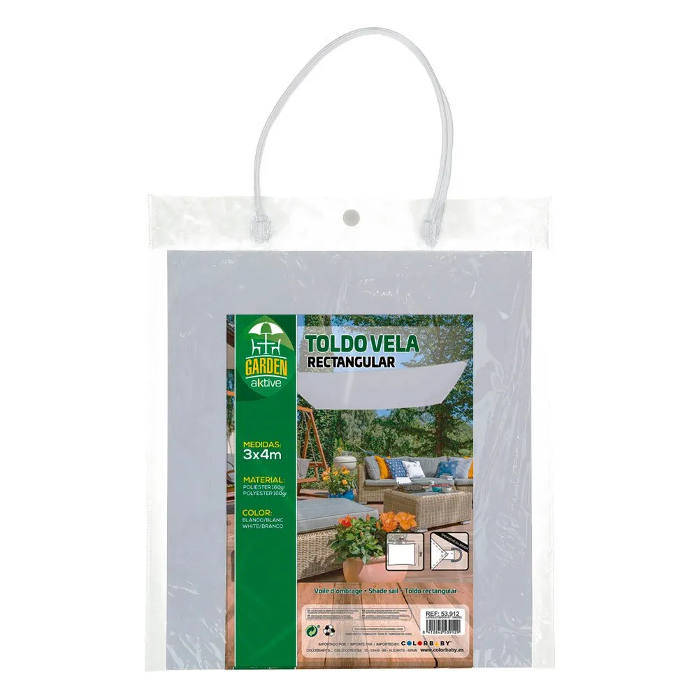 Aktive Rektangulär Solskydd 200x300 Cm unisex, White, One Size