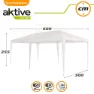 Aktive Rektangulärt Lusthus I Plast 300x600x255 Cm unisex, White, One Size