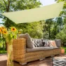 Aktive Rektangulärt Solskydd Med Uv50-skydd 200x300 Cm unisex, Beige, One Size