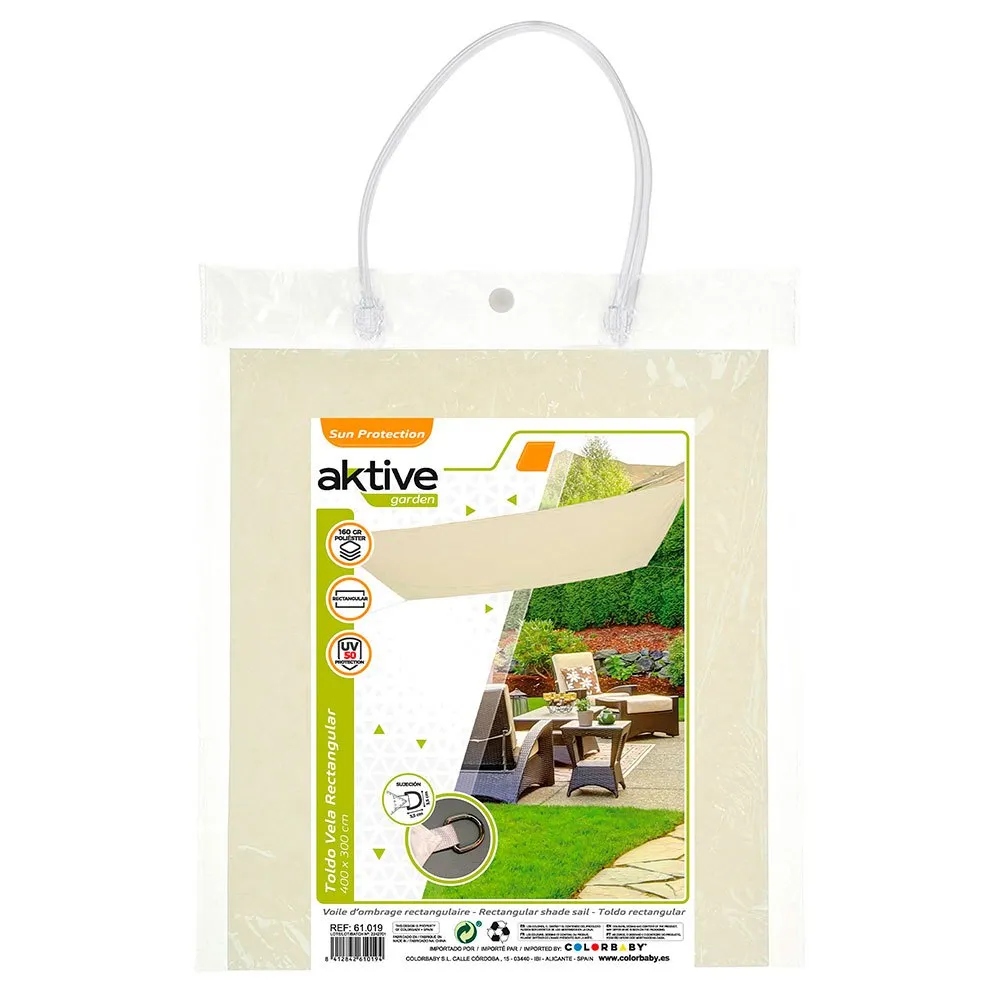 Aktive Rektangulärt Solskydd Med Uv50-skydd 300x400 Cm unisex