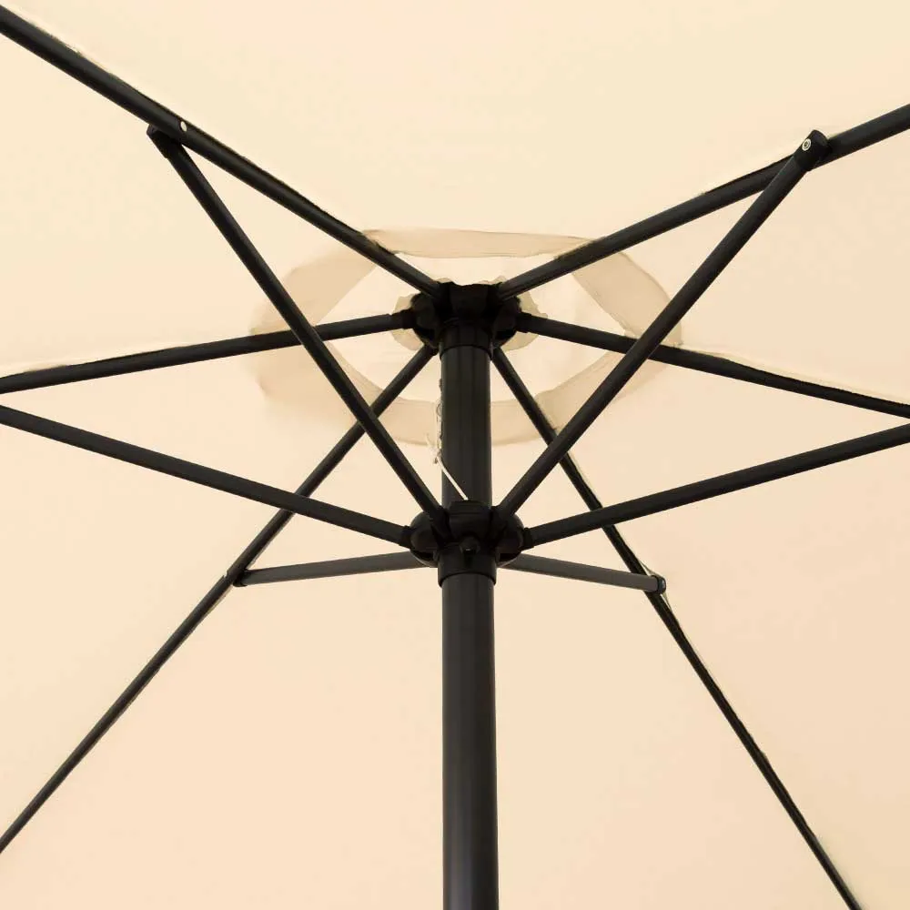 Aktive Sexkantig Parasoll 250 Cm unisex, Beige, One Size