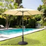 Aktive Sexkantig Parasoll 250 Cm unisex, Beige, One Size